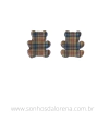 APLIQUE ACRILICO URSO DE GRIFE BURBERRY 1,5CM 2 UNIDADES