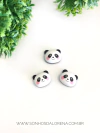 APLIQUE RESINA PANDA CARA 2 UNIDADES