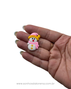 APLIQUE EMBORRACHADO NATALINO BONECO DE NEVE 3,2CM 2 UNIDADES - comprar online