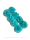 POMPONS ACHATADINHOS DE PELUCIA 4,5CM TIFANY 2 UNIDADES