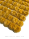 POMPONS ACHATADINHOS DE PELUCIA 4,5CM MOSTARDA 2 UNIDADES