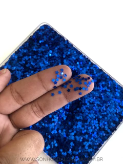 CONFETES DE ESTRELAS AZUL ROYAL COM 15 GRAMAS - comprar online