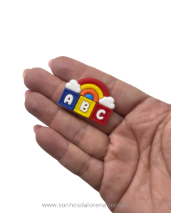 APLIQUE EMBORRACHADO ABC NUVEM (VERMELHO,BRANCO,AMARELO) (2 UNIDADES) - comprar online