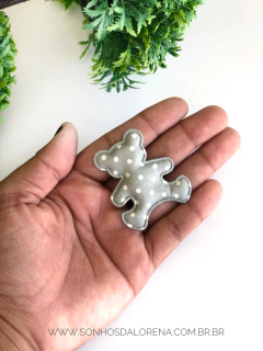 APLIQUE ALMOFADADO URSO VERDE COM POA 5CM 2 UNIDADES - comprar online