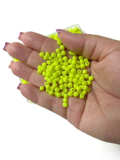 MIÇANGÃO DE ACRILICO 4,5MM AMARELO NEON COM 15 GRAMAS - comprar online