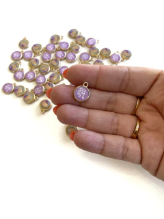 PINGENTE METAL SANTA MARIA LILÁS 02 UNIDADES na internet