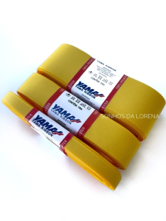 FITA GORGURÃO LISO YAMA COR 650 MAIZE COM 10 METROS