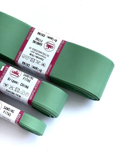 FITA GORGURÃO LISO SANDING COR 102 VERDE SÁLVIA COM 10 METROS - loja online