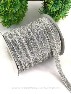 FITA DE LUREX 10MM PRATA 3 METROS