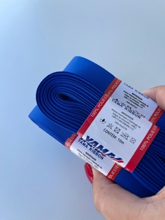 FITA GORGURÃO LISO YAMA COR 352 ELETRIC BLUE COM 10 METROS - comprar online