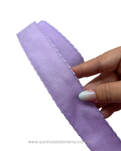 FITA TWILL POMPOM LILAS COM 3 METROS (38MM) - comprar online