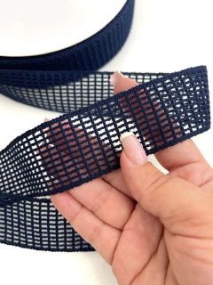 FITA TELADA AZUL MARINHO 38MM 1 METRO - comprar online