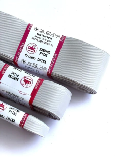 FITA GORGURÃO LISO SANDING COR 002 GREY COM 10 METROS - loja online
