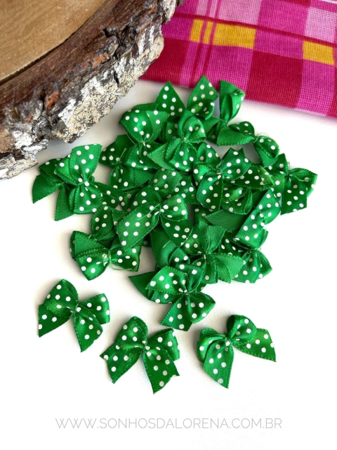 LACINHO POÁ VERDE COM 10 UNIDADES