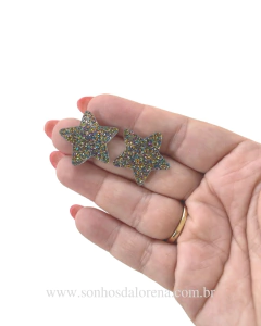APLIQUE ACRILICO ESTRELA NATALINA FRUIT COLOR 2,5CM 02 UNIDADES - comprar online