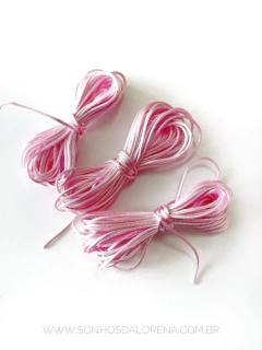 RABO DE RATO ROSA BB 1MM KIT COM 05 METROS