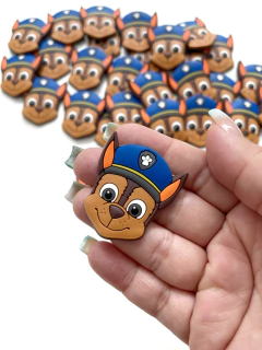 APLIQUE EMBORRACHADO PERSONAGEM PATRULHA CANINA CHASE BONE AZUL 2 UNIDADES - comprar online