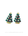 APLIQUE ACRILICO ARVORE DE NATAL 5X3,4CM UNIDADE