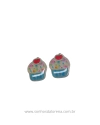 APLIQUES DE RESINA CUPCAKE COM CEREJA 2CM (2 UNIDADES)