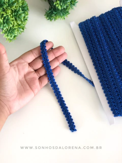 PASSAMANARIA LARGURA DE 1,3CM POR METRO AZUL ROYAL - comprar online