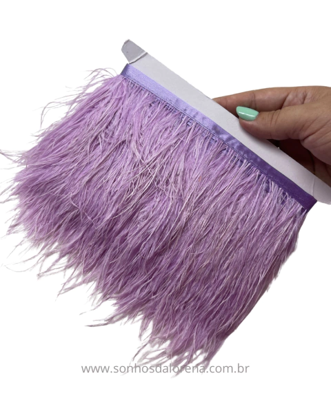 FITA COM PLUMAS LILÁS ( 50CM)