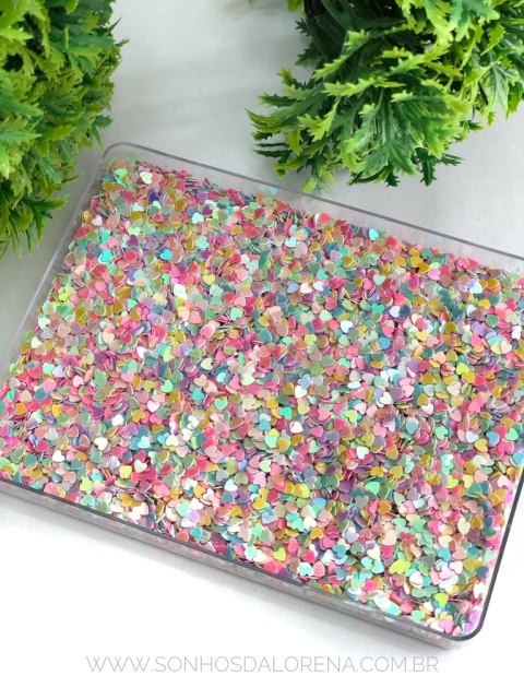 CONFETES DE CORAÇÕES CANDY COLORS COM 15 GRAMAS