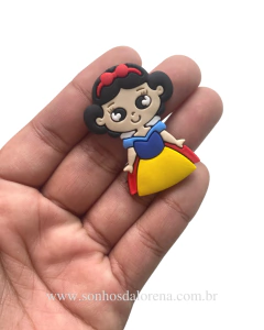 APLIQUE EMBORRACHADO PRINCESA BRANCA DE NEVE COM 02 UNIDADES - comprar online