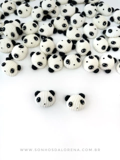 APLIQUE DE PLASTICO TRICÔ FAKE DO PANDA 2 UNIDADES