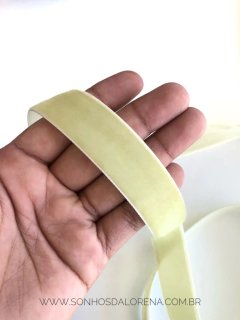 FITA VELUDO SANDING 22MM 07 AMARELO JASMIM POR METRO - comprar online