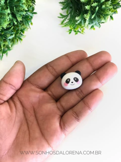 APLIQUE RESINA PANDA CARA 2 UNIDADES - comprar online