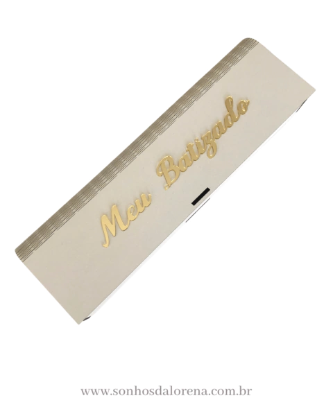 CAIXA PARA BATIZADO EM MDF PEQUENA 33CM X 10CM