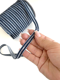 FITA VELUDO STRIP AZUL MARINHO 1 METRO - Sonhos da Lorena
