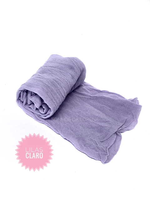 MEIA DE SEDA ORIENTAL LILÁS CLARO