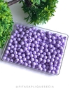 BOLAS LEITOSAS DE 8MM LILAC COM 30 GRAMAS