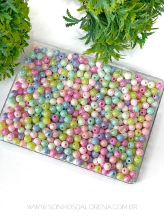 BOLAS IRISADAS 6MM MISTAS CANDY COM 30 GRAMAS