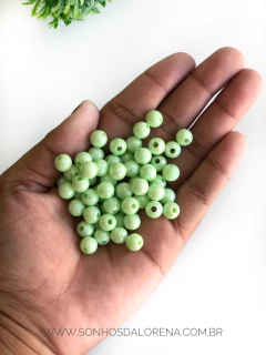 BOLAS IRISADAS DE 8MM COM 30 GRAMAS VERDE BEBÊ - comprar online
