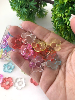 ENTREMEIO FLORES TRANSLUCIDA VAZADA COLORIDAS COM 30 GRAMAS - comprar online