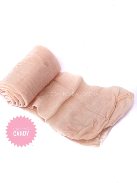 MEIA DE SEDA ORIENTAL SALMÃO CANDY