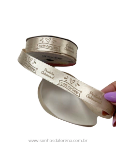 FITA SINIMBU ESTAMPA COM CARINHO MARFIM (10METROS) TAMANHO:22MM ART: 1872/22 COR:01 - comprar online