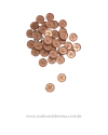 ETIQUETA DE ACRILICO ROSÊ 10MM TAG FLOR PERSONALIZADA 50 UNIDADES