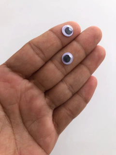 OLHO MOVEL DE PLASTICO 8MM COM 100 UNIDADES - comprar online