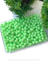 BOLAS LEITOSAS DE 8MM VERDE CITRINO COM 30 GRAMAS