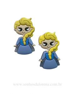 APLIQUE EMBORRACHADO PRINCESA ELSA COM 02 UNIDADES