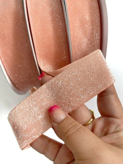 FITA DE LUREX 38MM SALMÃO CANDY PEÇA COM 3 METROS - comprar online