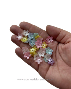 FLOR PEROLIZADA PARA BORDADOS E ARAMADOS TONS CANDY COM 10 GRAMAS - comprar online
