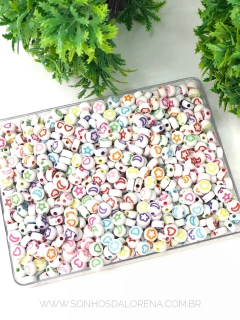 ENTREMEIO REDONDO BRANCO COM DIVERSOS FORMATOS 8MM 30 GRAMAS