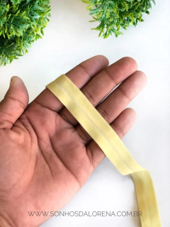 FITA ELASTICA DE 15MM COM 1 METRO AMARELO BEBÊ - comprar online