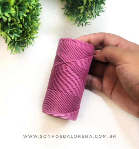 CORDÃO ENCERADO FUSCHIA KIT COM 5 METROS
