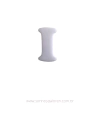 APLIQUE ACRILICO LETRA "I" BRANCA 2,5CM X 2,5CM UNIDADE