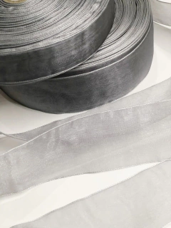 FITA ORGANZA SANDING 180 PRATA KIT 10 METROS - comprar online